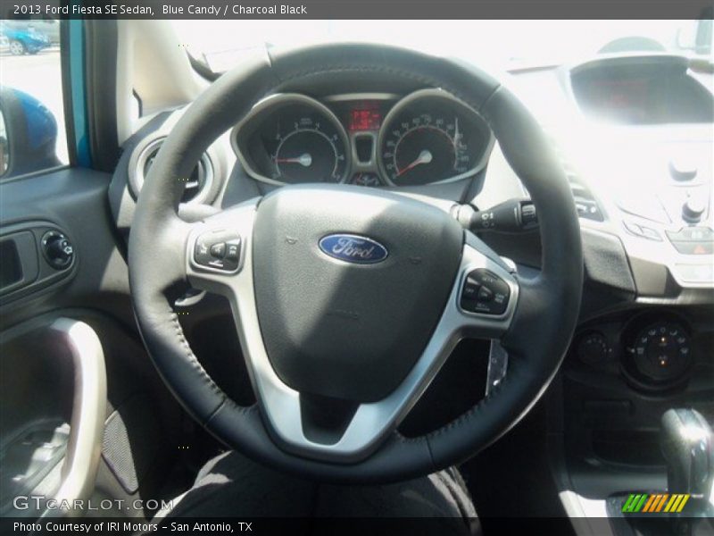 Blue Candy / Charcoal Black 2013 Ford Fiesta SE Sedan
