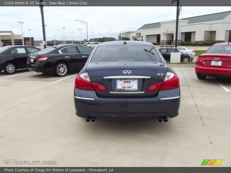 Slate Blue / Stone Gray 2009 Infiniti M 35 Sedan