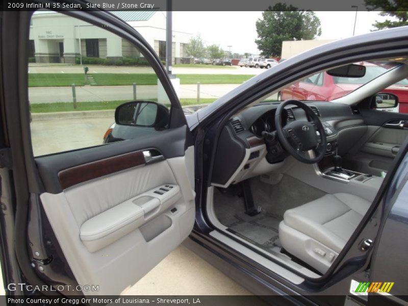Slate Blue / Stone Gray 2009 Infiniti M 35 Sedan