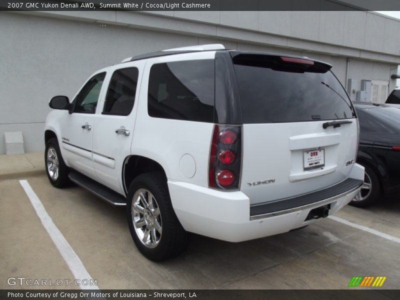 Summit White / Cocoa/Light Cashmere 2007 GMC Yukon Denali AWD