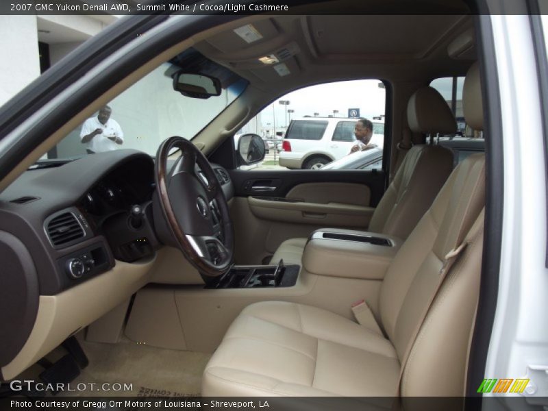 Summit White / Cocoa/Light Cashmere 2007 GMC Yukon Denali AWD