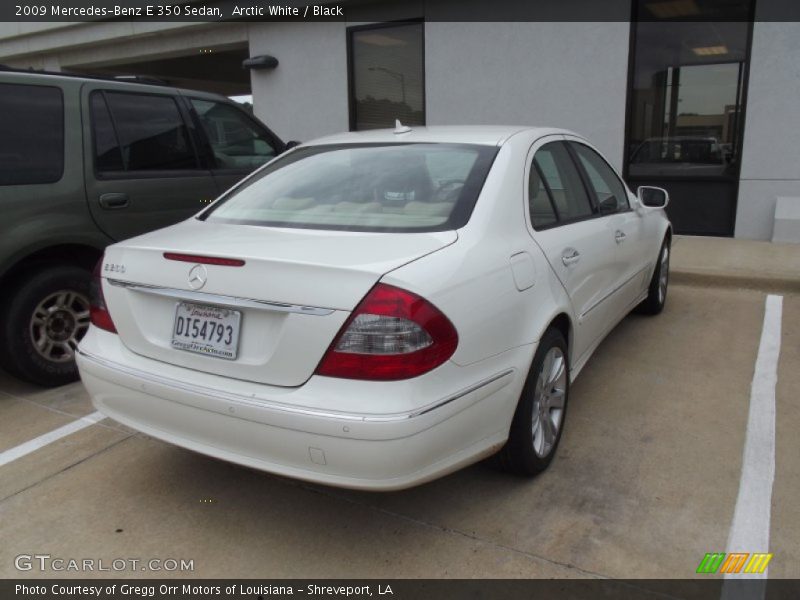 Arctic White / Black 2009 Mercedes-Benz E 350 Sedan