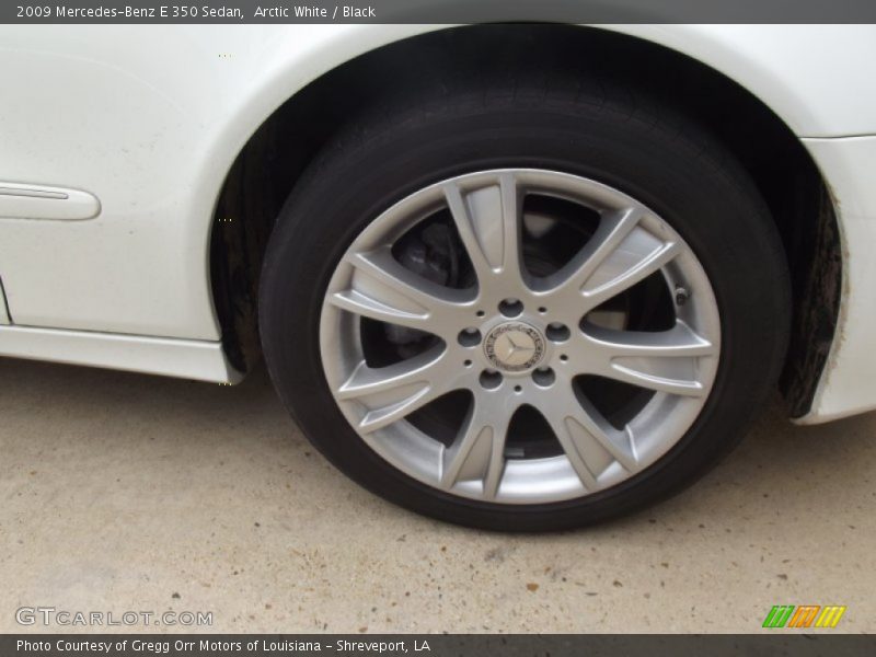 Arctic White / Black 2009 Mercedes-Benz E 350 Sedan