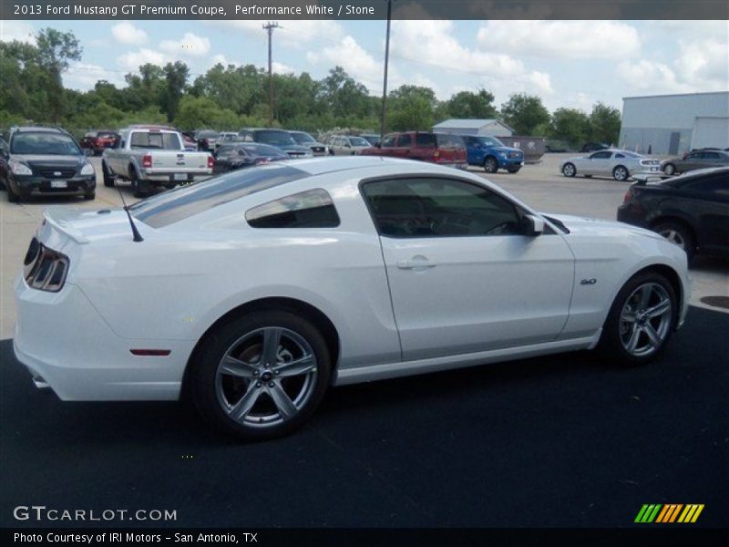 Performance White / Stone 2013 Ford Mustang GT Premium Coupe