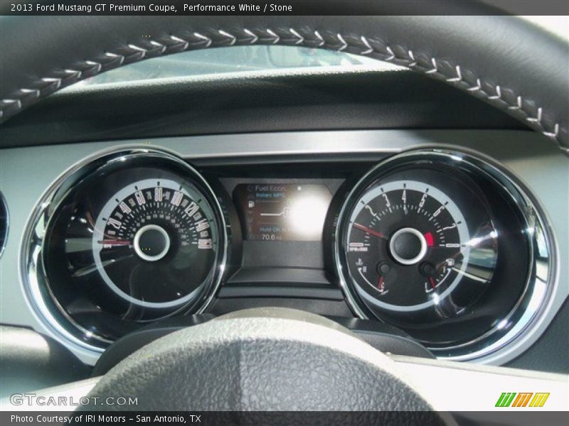Performance White / Stone 2013 Ford Mustang GT Premium Coupe