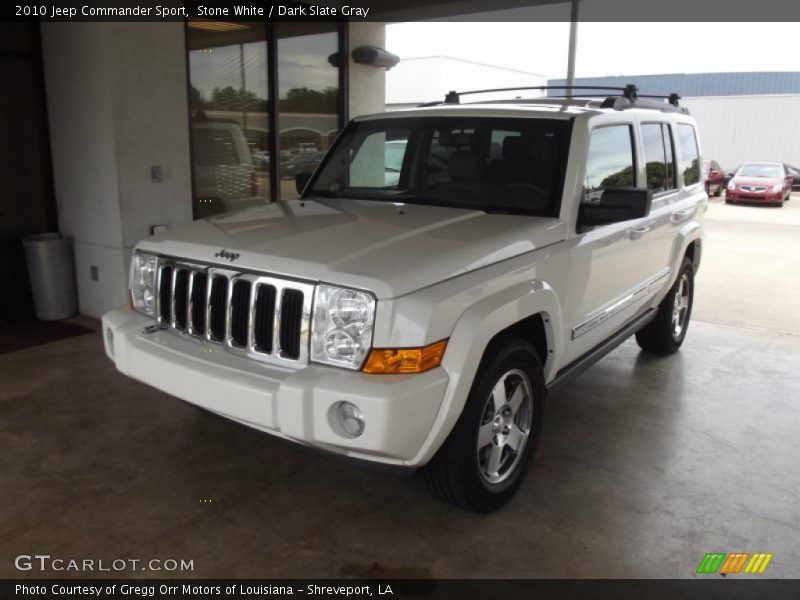 Stone White / Dark Slate Gray 2010 Jeep Commander Sport