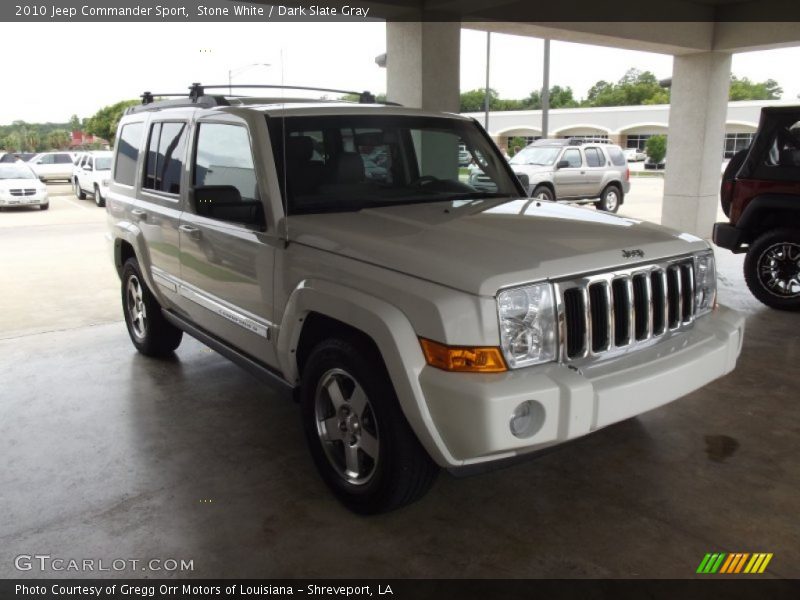 Stone White / Dark Slate Gray 2010 Jeep Commander Sport
