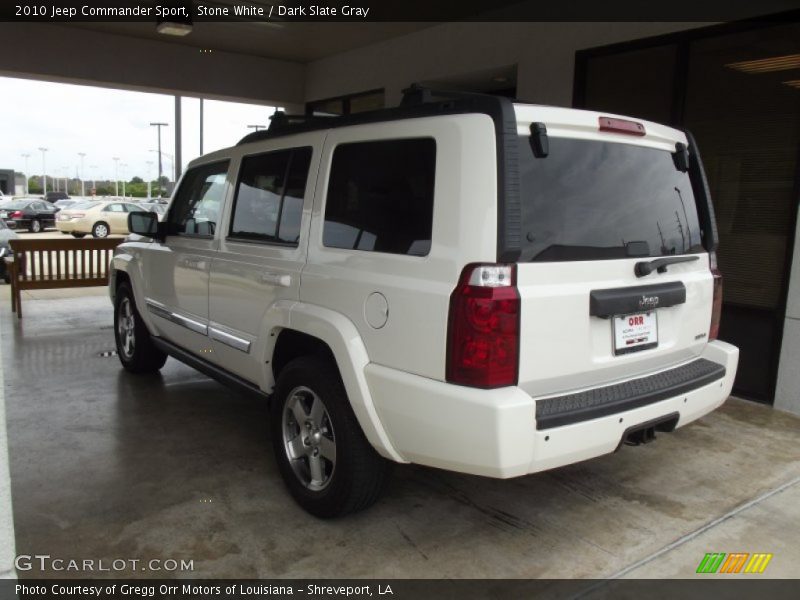 Stone White / Dark Slate Gray 2010 Jeep Commander Sport