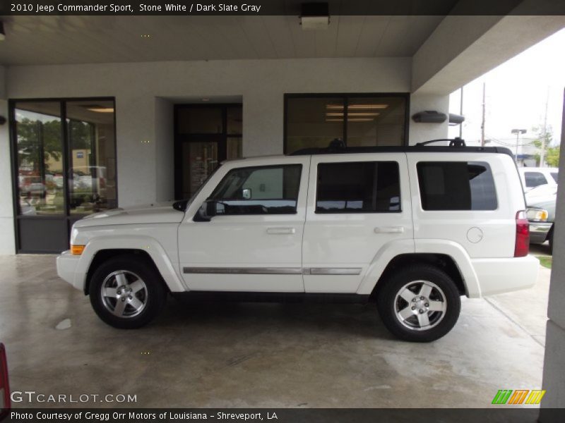 Stone White / Dark Slate Gray 2010 Jeep Commander Sport