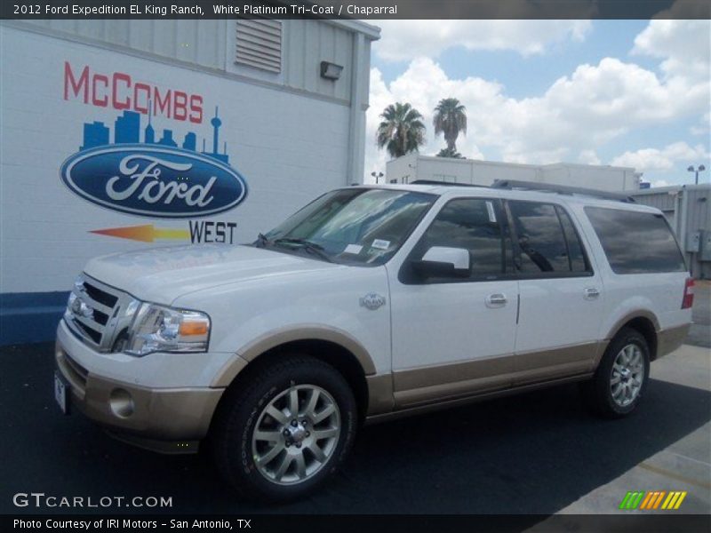 White Platinum Tri-Coat / Chaparral 2012 Ford Expedition EL King Ranch
