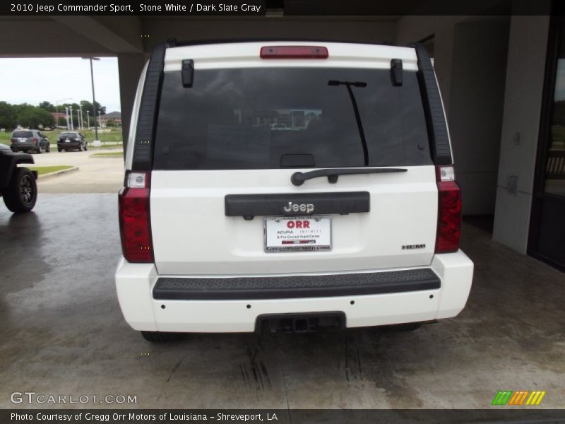 Stone White / Dark Slate Gray 2010 Jeep Commander Sport
