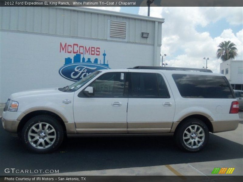 White Platinum Tri-Coat / Chaparral 2012 Ford Expedition EL King Ranch