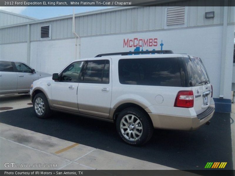 White Platinum Tri-Coat / Chaparral 2012 Ford Expedition EL King Ranch
