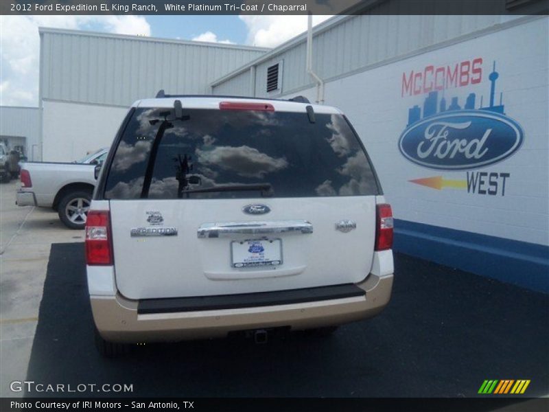 White Platinum Tri-Coat / Chaparral 2012 Ford Expedition EL King Ranch
