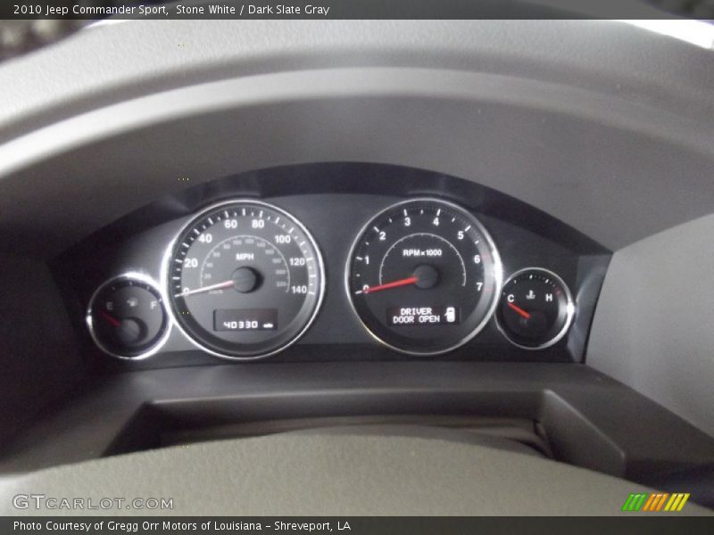 Stone White / Dark Slate Gray 2010 Jeep Commander Sport