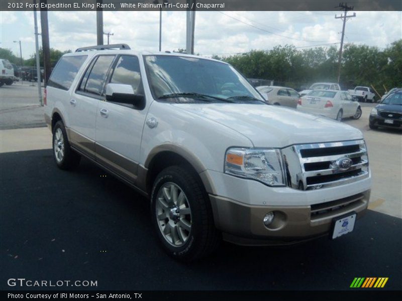 White Platinum Tri-Coat / Chaparral 2012 Ford Expedition EL King Ranch