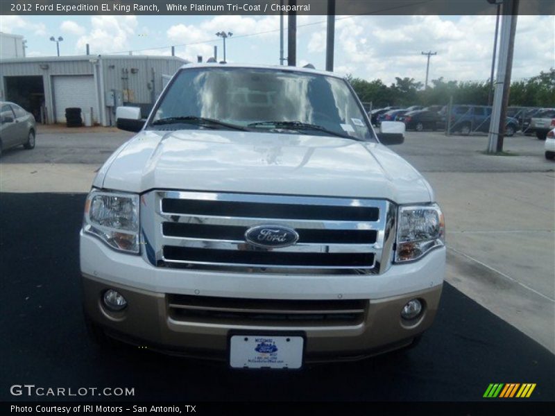 White Platinum Tri-Coat / Chaparral 2012 Ford Expedition EL King Ranch