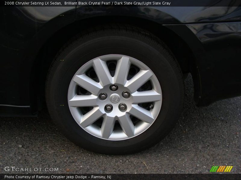 Brilliant Black Crystal Pearl / Dark Slate Gray/Light Slate Gray 2008 Chrysler Sebring LX Sedan