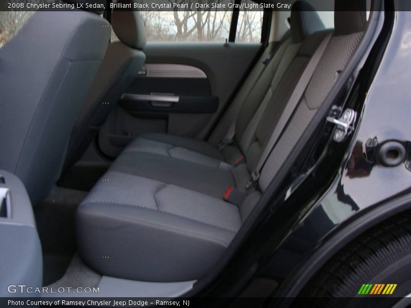 Brilliant Black Crystal Pearl / Dark Slate Gray/Light Slate Gray 2008 Chrysler Sebring LX Sedan