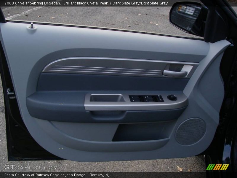 Brilliant Black Crystal Pearl / Dark Slate Gray/Light Slate Gray 2008 Chrysler Sebring LX Sedan
