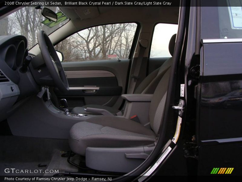 Brilliant Black Crystal Pearl / Dark Slate Gray/Light Slate Gray 2008 Chrysler Sebring LX Sedan