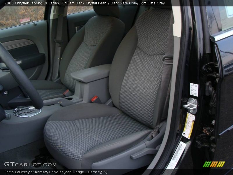 Brilliant Black Crystal Pearl / Dark Slate Gray/Light Slate Gray 2008 Chrysler Sebring LX Sedan