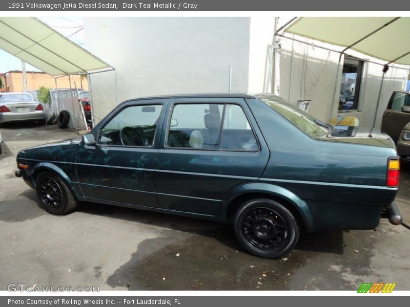 Dark Teal Metallic / Gray 1991 Volkswagen Jetta Diesel Sedan