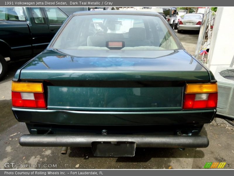 Dark Teal Metallic / Gray 1991 Volkswagen Jetta Diesel Sedan