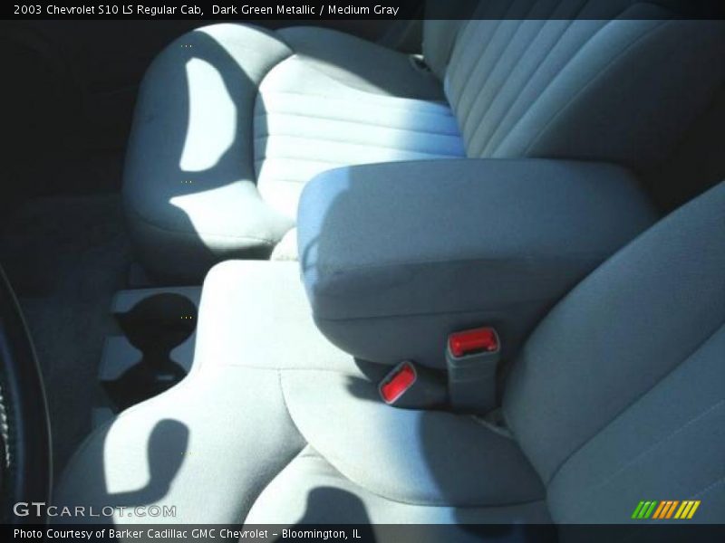Dark Green Metallic / Medium Gray 2003 Chevrolet S10 LS Regular Cab