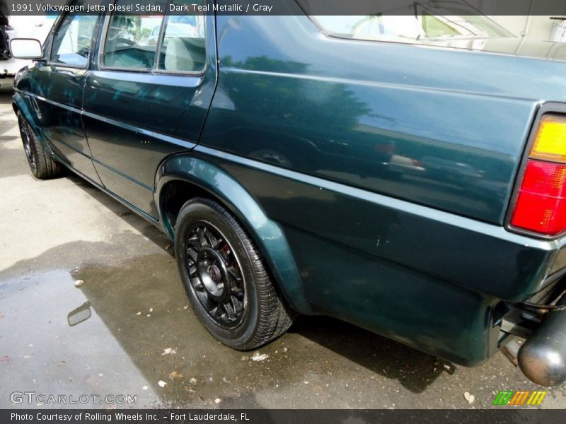 Dark Teal Metallic / Gray 1991 Volkswagen Jetta Diesel Sedan