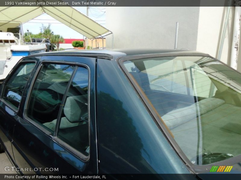 Dark Teal Metallic / Gray 1991 Volkswagen Jetta Diesel Sedan