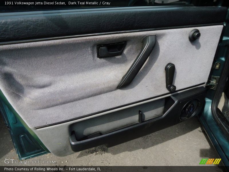 Dark Teal Metallic / Gray 1991 Volkswagen Jetta Diesel Sedan