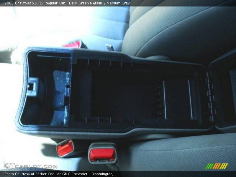 Dark Green Metallic / Medium Gray 2003 Chevrolet S10 LS Regular Cab