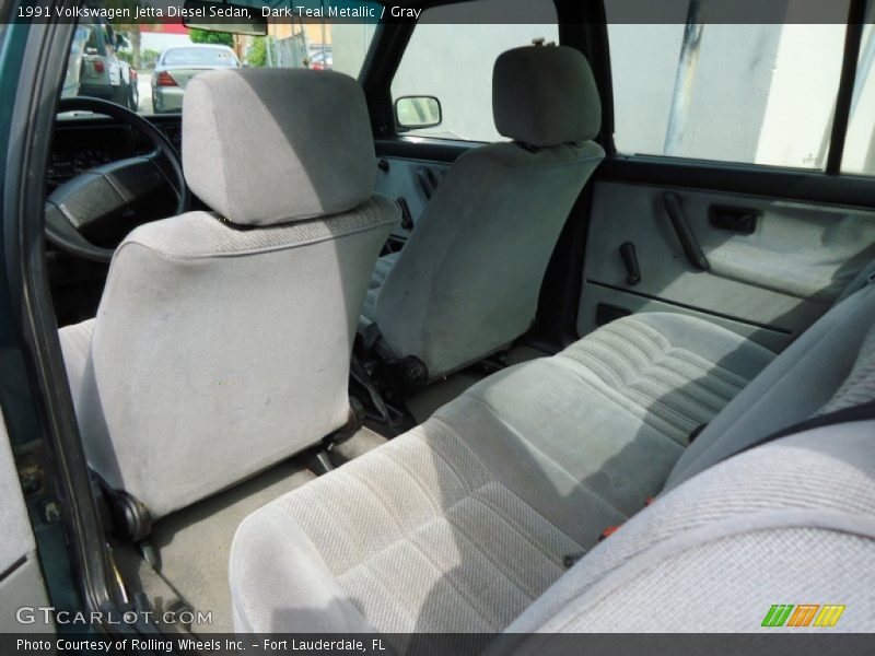 Dark Teal Metallic / Gray 1991 Volkswagen Jetta Diesel Sedan