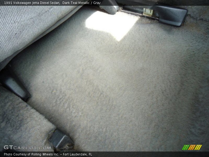 Dark Teal Metallic / Gray 1991 Volkswagen Jetta Diesel Sedan