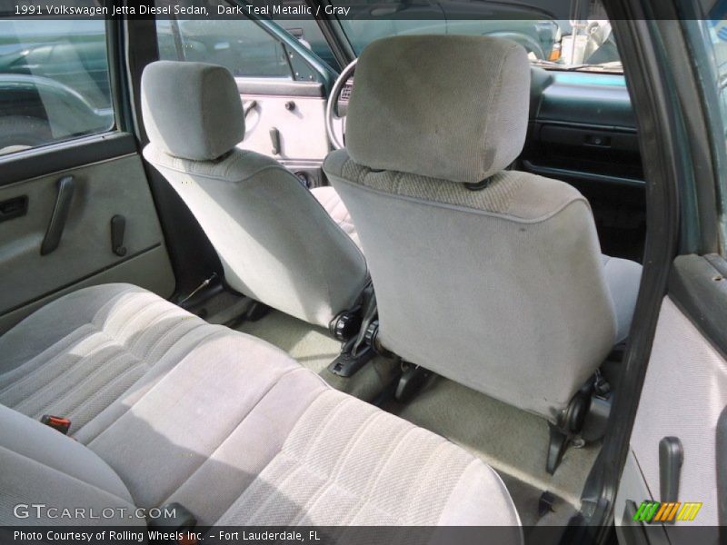 Dark Teal Metallic / Gray 1991 Volkswagen Jetta Diesel Sedan