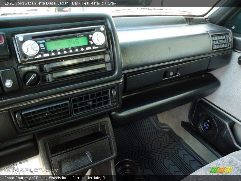 Dark Teal Metallic / Gray 1991 Volkswagen Jetta Diesel Sedan