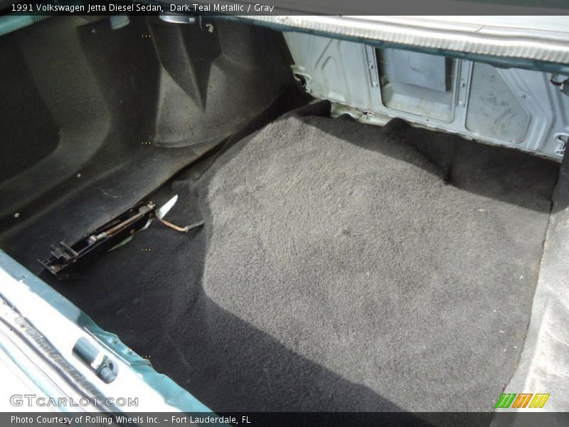 Dark Teal Metallic / Gray 1991 Volkswagen Jetta Diesel Sedan