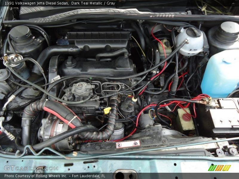  1991 Jetta Diesel Sedan Engine - 1.6 Liter SOHC 8-Valve Diesel 4 Cylinder