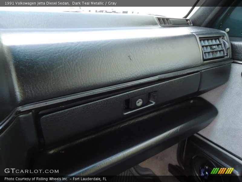 Dark Teal Metallic / Gray 1991 Volkswagen Jetta Diesel Sedan