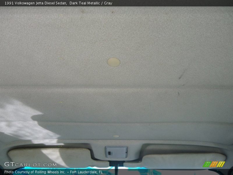 Dark Teal Metallic / Gray 1991 Volkswagen Jetta Diesel Sedan