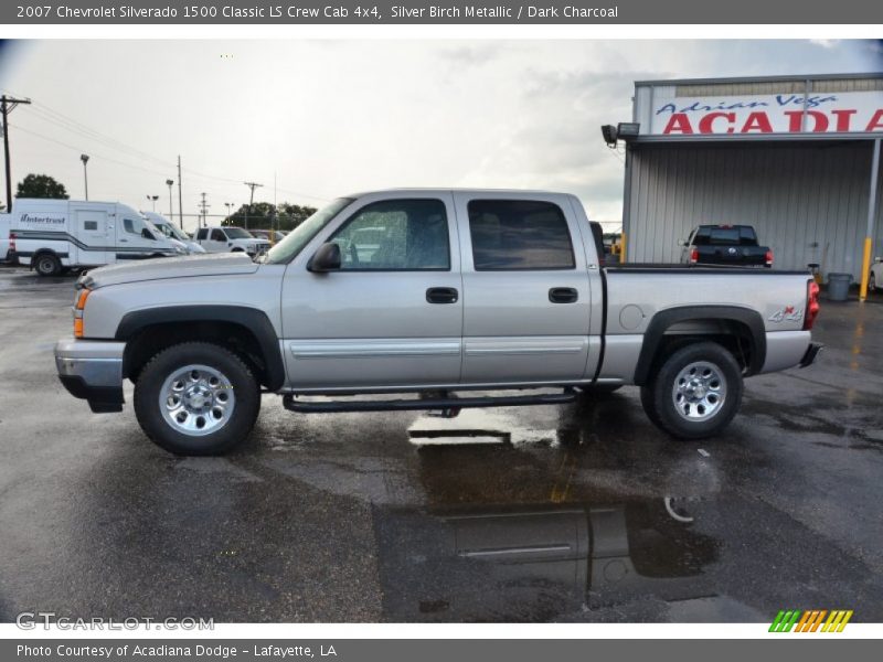 Silver Birch Metallic / Dark Charcoal 2007 Chevrolet Silverado 1500 Classic LS Crew Cab 4x4