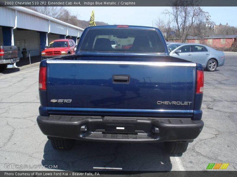 Indigo Blue Metallic / Graphite 2003 Chevrolet S10 ZR2 Extended Cab 4x4