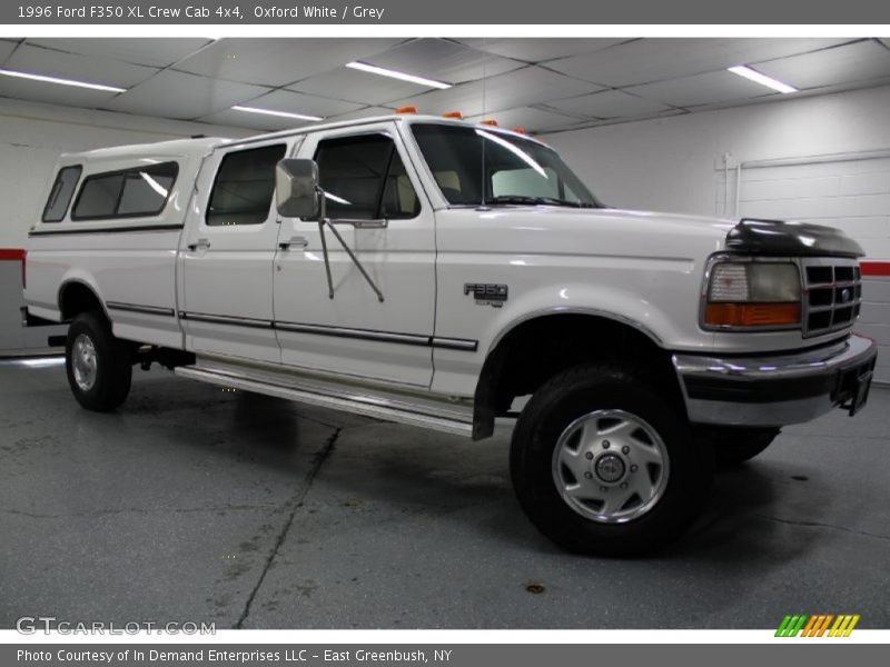 Oxford White / Grey 1996 Ford F350 XL Crew Cab 4x4