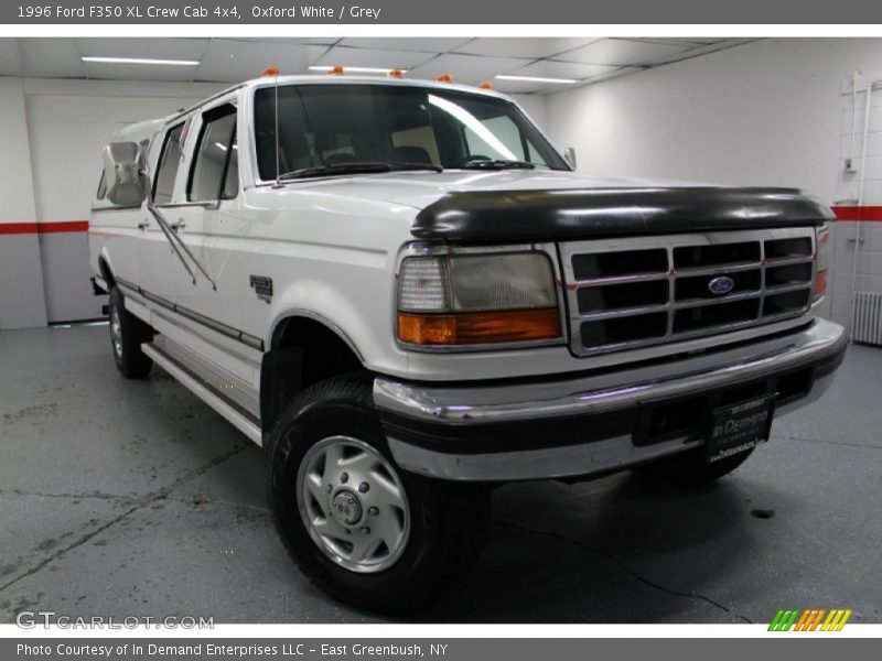 Oxford White / Grey 1996 Ford F350 XL Crew Cab 4x4