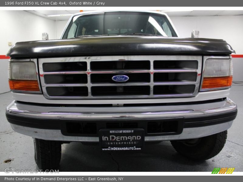 Oxford White / Grey 1996 Ford F350 XL Crew Cab 4x4