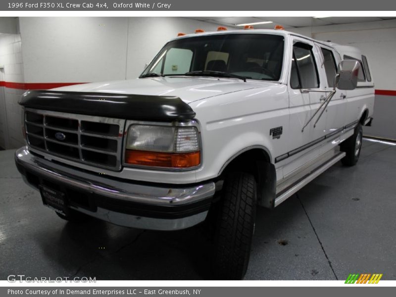 Oxford White / Grey 1996 Ford F350 XL Crew Cab 4x4