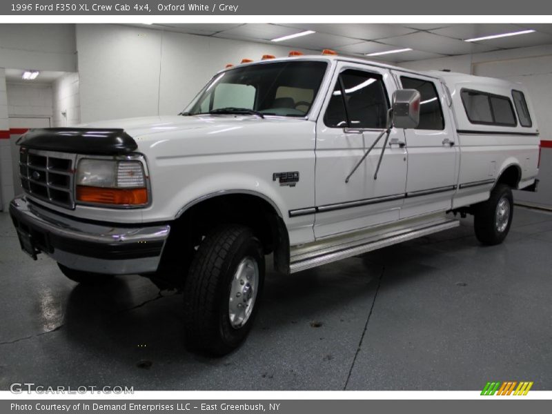 Oxford White / Grey 1996 Ford F350 XL Crew Cab 4x4
