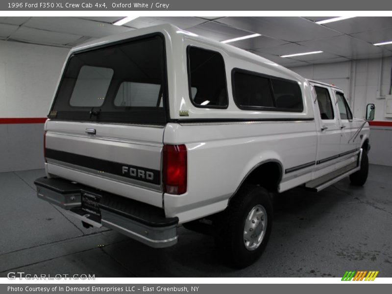 Oxford White / Grey 1996 Ford F350 XL Crew Cab 4x4