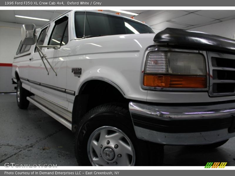 Oxford White / Grey 1996 Ford F350 XL Crew Cab 4x4